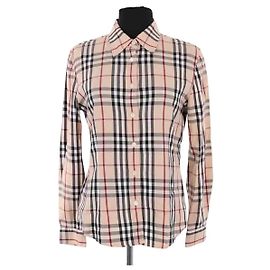 Camicia Burberry marrone in cotone Marrone