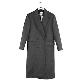 Sandro Grey Wool Coat Grey