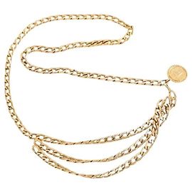 Cinto de corrente Chanel dourado em metal Dourado