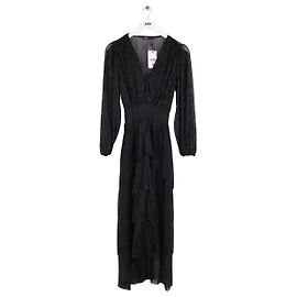 Maje Robe Ruffiniti noire Noir
