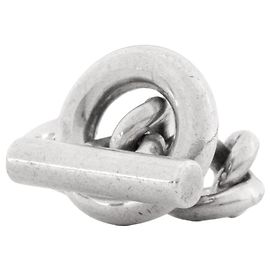 HERMÈS - Anello Croisette GM Hermès in argento (T49) Argento