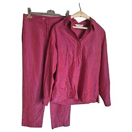 Max Mara Conjunto de Traje de Seda MaxMara Rosa Rosa