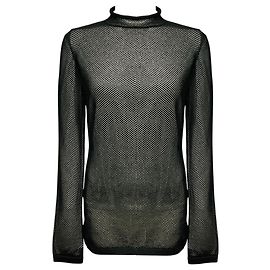 Loewe Black / Silver Double Mesh Top Black