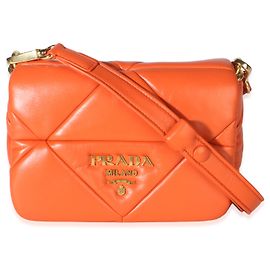 Prada Orange Nappa Small Patchwork System Kettenhandtasche Orange