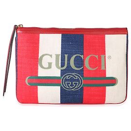 Pouch Gucci in tela logo multicolore Multicolore