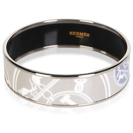 Brazalete ancho esmaltado Hermès Ex-Libris Otro