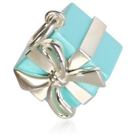 Pendente Present in argento sterling e smalto blu Tiffany & Co. Altro