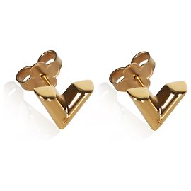Orecchini Essential V placcati in oro Louis Vuitton Altro