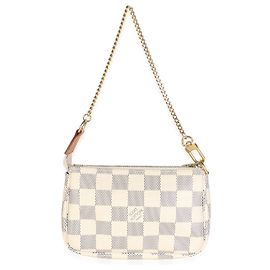 Louis Vuitton Damier Azur Canvas Mini Pochette Accessoires Bege