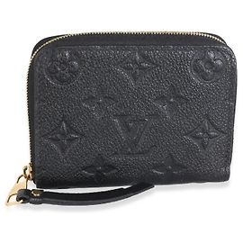 Porta-moedas Zippy Coin Monogram Empreinte Preto Louis Vuitton Preto