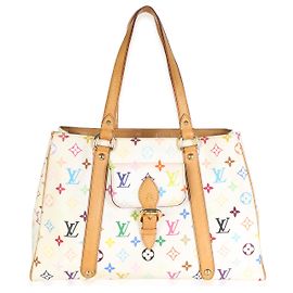 Louis Vuitton White Monogram Multicolor Canvas Aurelia MM White Multiple colors