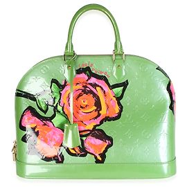 Louis Vuitton x Stephen Sprouse Vert Tonic Monogram Vernis Roses Alma GM Vert