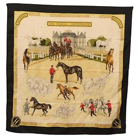 Hermès Hermes Carré 90 Silk multicolor 90 x 90 Black