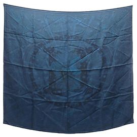 Hermès Pañuelo Hermes Carre 90 C'est La Fete Multicolor Azul marino