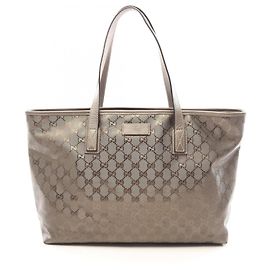 Saco Tote Gucci GG Imprimé Marrom