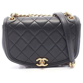 Borsa a tracolla Chanel Matelassé Full Flap Small Nero