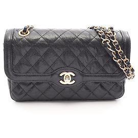 Bolso de hombro Chanel Matelassé Black Negro
