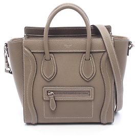 Céline Celine Luggage Nano Shopper Handtasche Beige