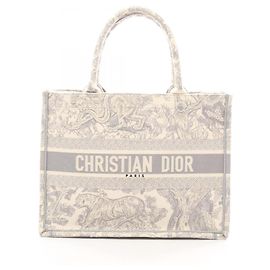 Christian Dior Dior BOOK TOTE Medium Tote Bag Brown Cream