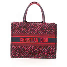 Christian Dior Dior BOOK TOTE Borsa Tote Media Rosso Blu navy