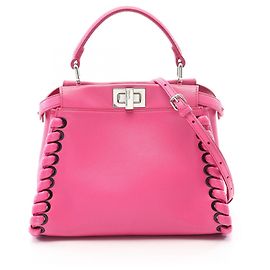 Sac à main Fendi Mini Peekaboo 2-Way Rose
