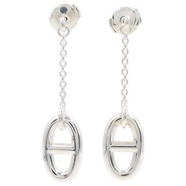 Hermès Orecchini a lobo Hermes Chaine d'Ancre Argento