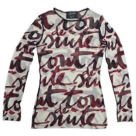 Beautiful Jean Paul Gaultier printed knit top Multiple colors