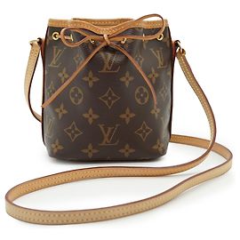 Louis Vuitton Monogram Nano Noé Marrón Cuero Castaño