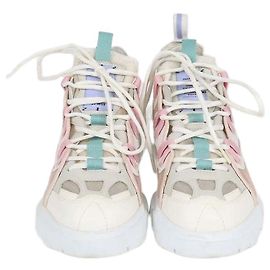 Autre Marque MCQ by Alexander McQueen Baskets BR-7Orbyt Descender en maille multicolore et similicuir Multicolore