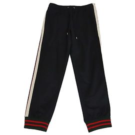 Pantaloni in jersey tecnico nero Gucci Nero