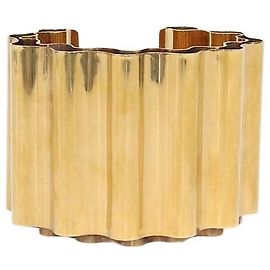 Bracciale Jil Sanders in metallo dorato Curl D'oro
