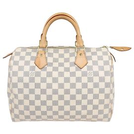 Bolsa Louis Vuitton Damier Azur Canvas Speedy 30 Branco