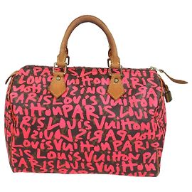 Autre Marque Sac Louis Vuitton x Stephen Sprouse Graffiti Monogram Canvas Speedy 30 Autre