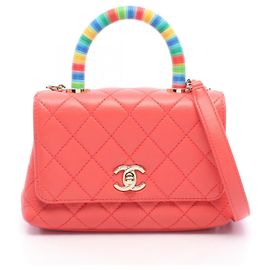 Borsa a mano 2-way Chanel Coco Handle XXS Top Rosso Multicolore