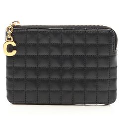 Céline Carteira/Porta-moedas Celine C-Charm Preto
