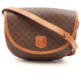 Céline Celine Macadam Schultertasche Braun