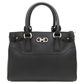 Borsa in pelle nera Salvatore Ferragamo Nero