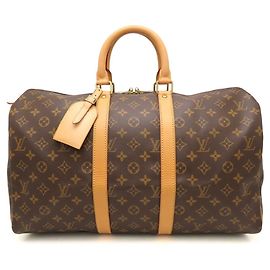 Bolsa Boston Louis Vuitton Keepall 45 Monogram Brown Marrom