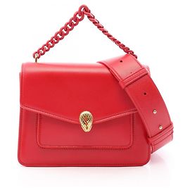 Bulgari Bvlgari Serpenti Forever 2-Way Handbag Red