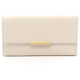Cartera larga Bottega Veneta Ivory Crudo