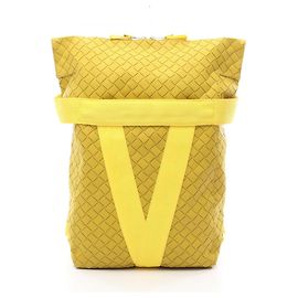 Sac à dos/Sac à main Bottega Veneta en caoutchouc jaune Jaune