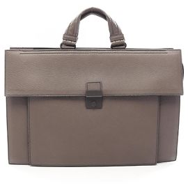 Bottega Veneta Pasta/mala de mão em couro cinza Marrom