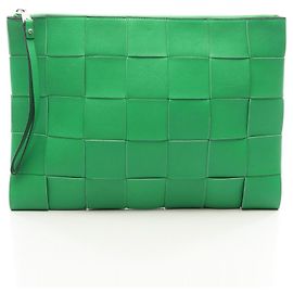 Bolsa de mão Bottega Veneta Maxi Intrecciato Verde