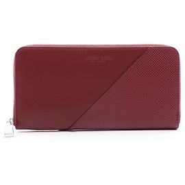 Bottega Veneta Marco Polo Round Long Wallet Dark red