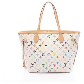 Louis Vuitton LV x TM Neverfull MM Tote Bag Weiß