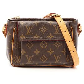 Louis Vuitton Vivacite PM Shoulder Bag Brown Monogram