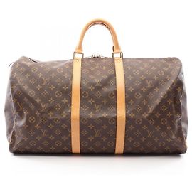 Borsa Boston Louis Vuitton Keepall 55 Marrone