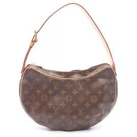 Louis Vuitton Croissant MM Monogram Shoulder Bag Brown