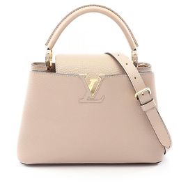 Louis Vuitton Capucines BB 2-Way Handbag Beige
