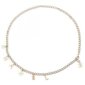 Chanel 02A Coco Mark Logo Kettengürtel Golden